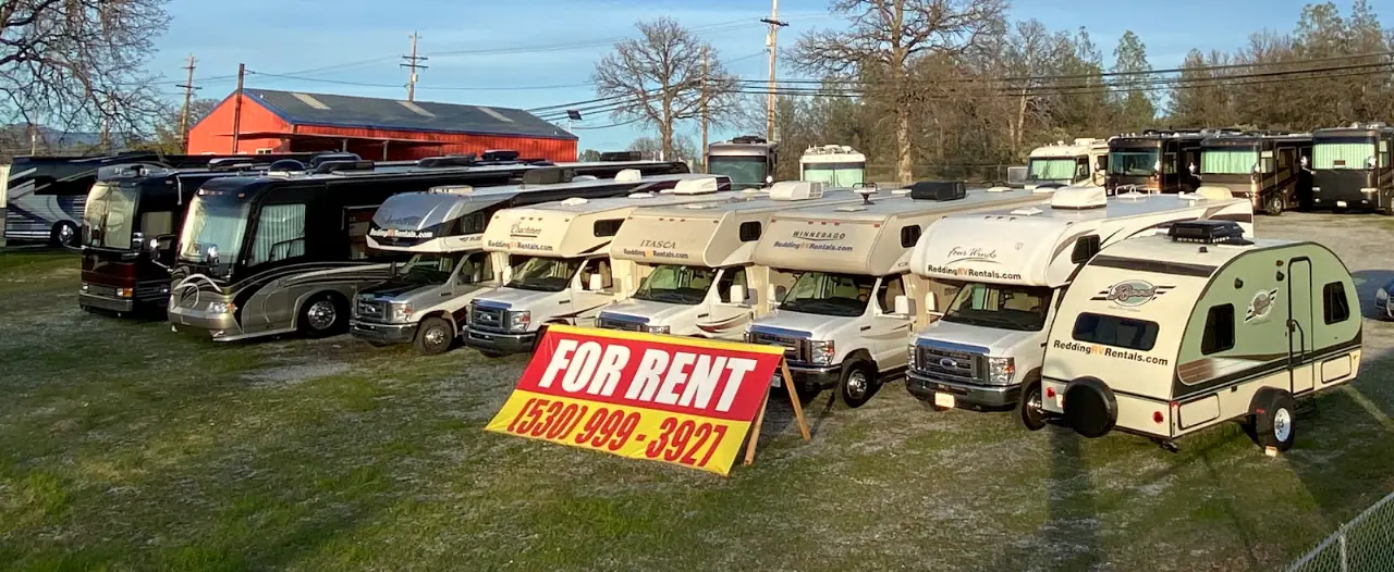 Redding RV Rentals, Car Rentals, commercial fleet, RV dealers in Redding